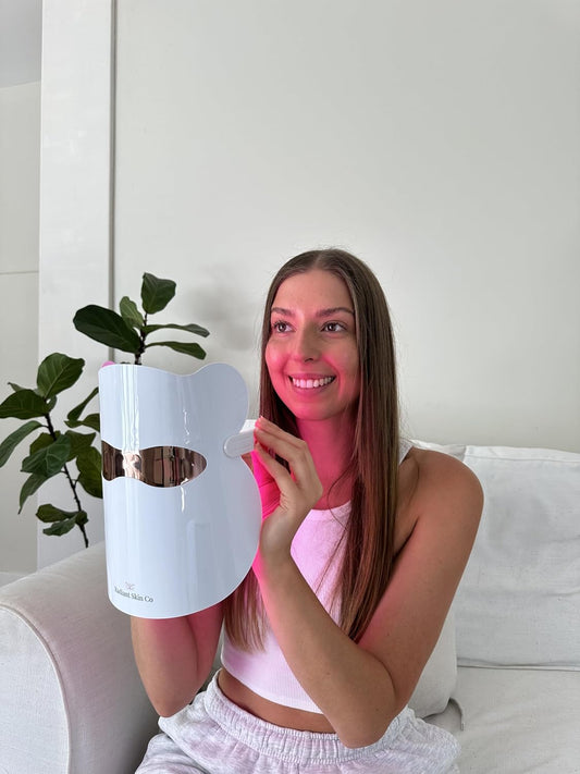 Radiant Skin LED Treatment Mask - FDA Cleared Cordless Therapy, 7 Treatment Modes, Anti-Aging, Acne Reduction, All Skin Types