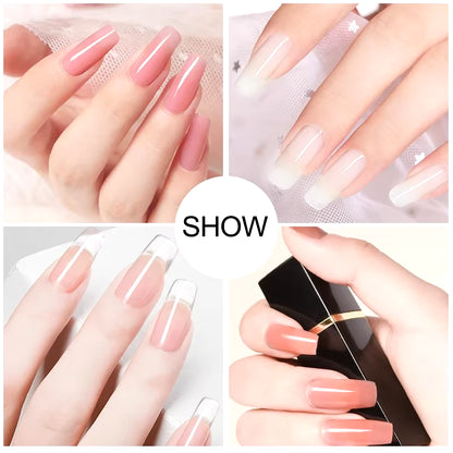 Gel Nail Polish Kit with UV Nail Lamp Electric Nail Drill Machine Soak off Gel Nail Kit Base&Top Coat Gel Polish Nail Tools Set