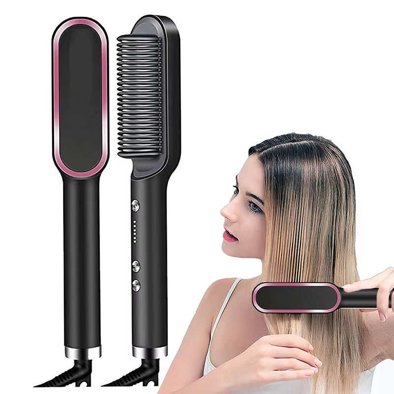 Hair Dryer Comb Curling Irons Beauty Products Hair Brushes Fast Heating Hair Straightener Comb
