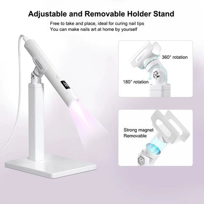 Mini UV LED Nails Drying Light Nail Lamp Mini UV with Stand for Manicure Portable Nail Dryer Stand Lamp Professional Ultraviolet