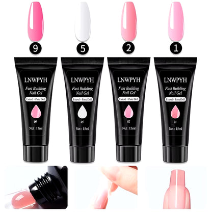 Gel Nail Polish Kit with UV Nail Lamp Electric Nail Drill Machine Soak off Gel Nail Kit Base&Top Coat Gel Polish Nail Tools Set